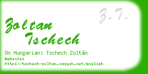 zoltan tschech business card
